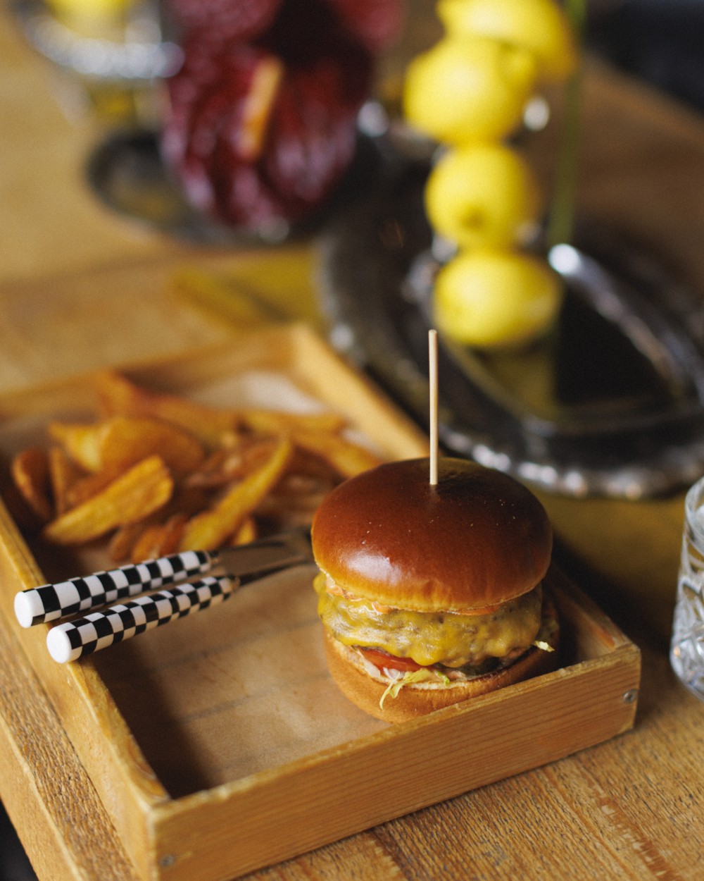 "REBEL" burger